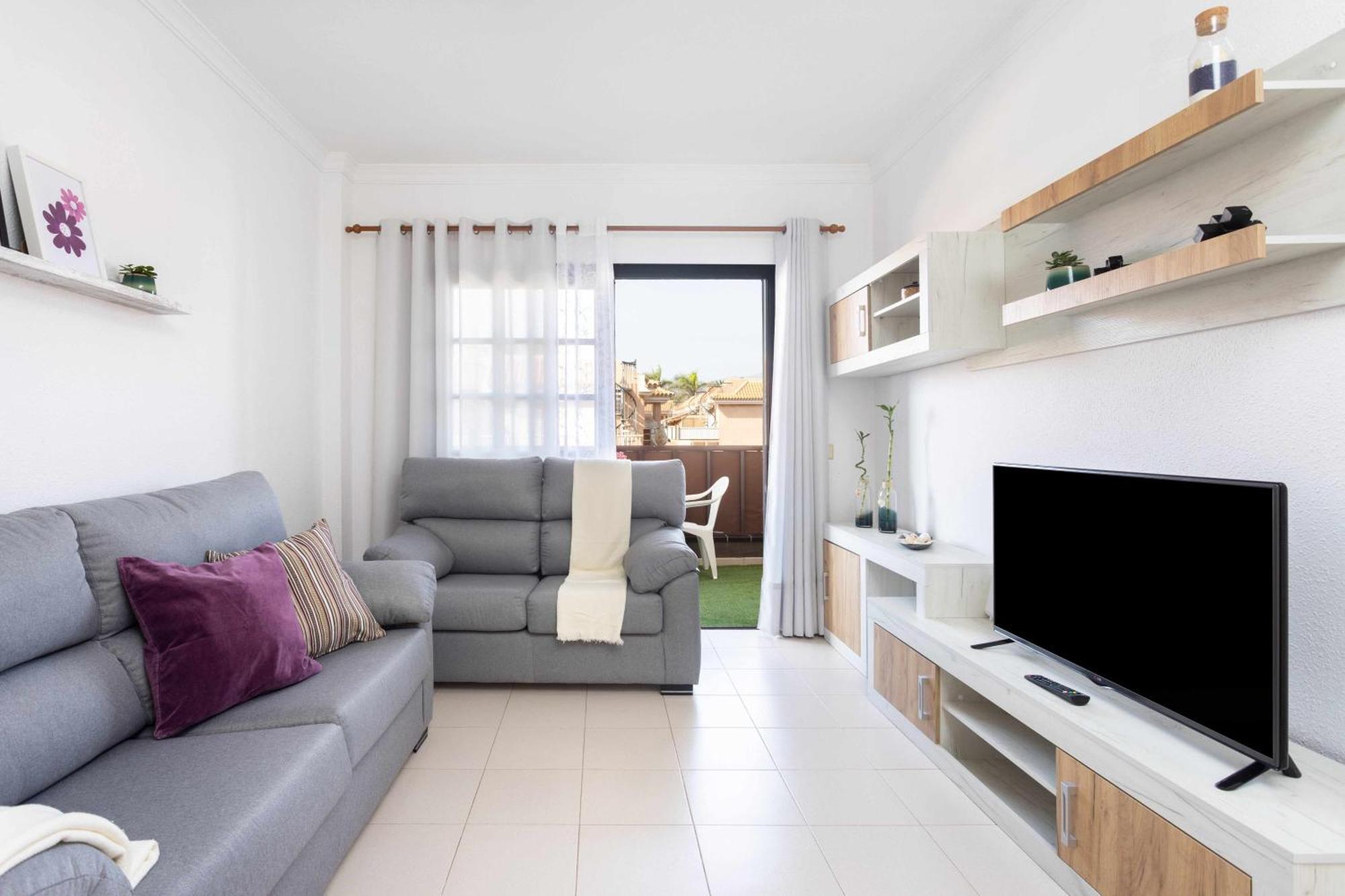 Апартаменты Agradable Piso Con Piscina & Playa Terraza Y Wifi Коста-дель-Силенцио Экстерьер фото